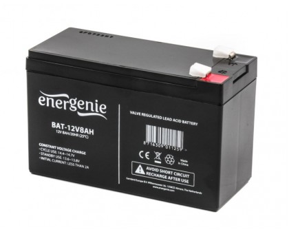 Акумуляторна батарея EnerGenie BAT-12V8AH, 12В 8A*Год Акумуляторна батарея EnerGenie BAT-12V8AH, 12В 8A*Год