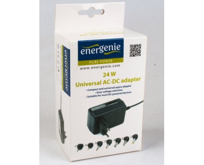 Адаптер живлення EnerGenie EG-MC-009 постійного струму, 24 Вт Адаптер живлення EnerGenie EG-MC-009 постійного струму, 24 Вт