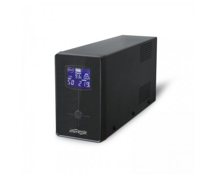 Джерело безперебійного живлення EnerGenie EG-UPS-031, LCD дисплей, USB порт, 650VA, серія Pro, чорний колір Джерело безперебійного живлення EnerGenie EG-UPS-031, LCD дисплей, USB порт, 650VA, серія Pro, чорний колір