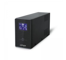 Джерело безперебійного живлення EnerGenie EG-UPS-032, LCD дисплей, USB порт, 850 ВтA, чорний колір