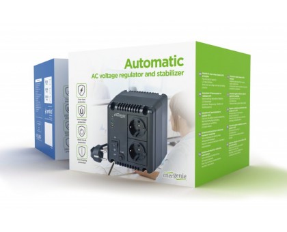 Автоматичний регулятор напруги EnerGenie EG-AVR-1001 220 В, 1000 ВА Автоматичний регулятор напруги EnerGenie EG-AVR-1001 220 В, 1000 ВА