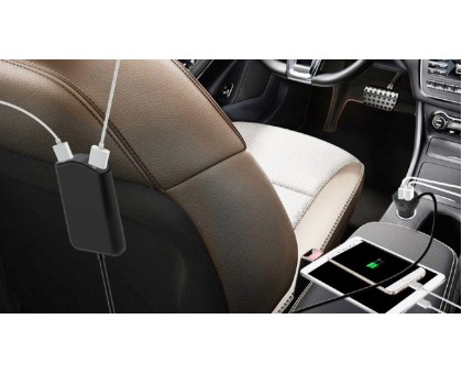 Автомобільний зарядний пристрій EnerGenie EG-4U-CAR-01 USB, 4 порти, 9.6 А Автомобільний зарядний пристрій EnerGenie EG-4U-CAR-01 USB, 4 порти, 9.6 А