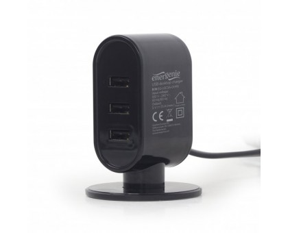 Зарядний пристрій Energenie EG-U3C3A-01-MX настільний білий  3 USB, 3.1 A