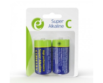 Батарейки лужнi Energenie EG-BA-LR14-01 LR14/Тип С (2 шт.), блістер Батарейки лужнi Energenie EG-BA-LR14-01 LR14/Тип С (2 шт.), блістер