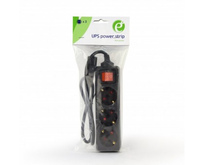 Подовжувач Energenie EG-PSU3-01 для джерела безперебійного живлення 0.6 м, 3 розетки з вимикачем