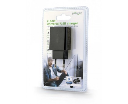 Зарядний пристрій Energenie EG-U2C2A-03-BK Зарядний пристрій Energenie EG-U2C2A-03-BK