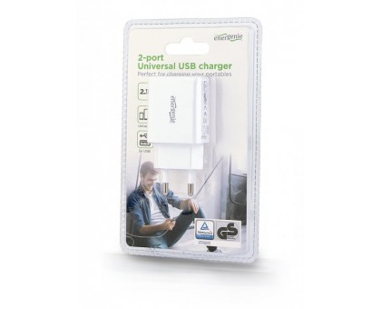 Зарядний пристрій Energenie EG-U2C2A-03-W Зарядний пристрій Energenie EG-U2C2A-03-W