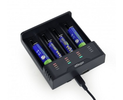Зарядний пристрій Energenie BC-USB-02 для акумуляторів Ni-MH + Li-ion Зарядний пристрій Energenie BC-USB-02 для акумуляторів Ni-MH + Li-ion