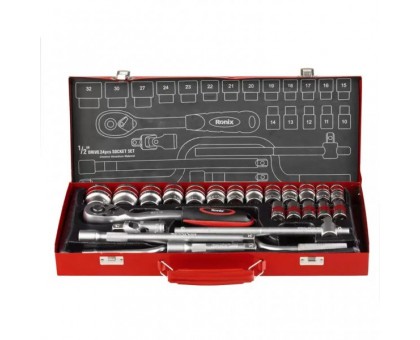 Набір інструментів Ronix RH-2644 1/2", 24 одиниць Набір інструментів Ronix RH-2644 1/2", 24 одиниць