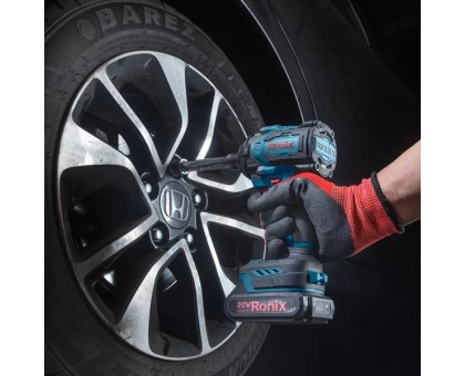Гайковерт ударний акумуляторний Ronix 8655, 20В, 550Нм, комплект Гайковерт ударний акумуляторний Ronix 8655, 20В, 550Нм, комплект