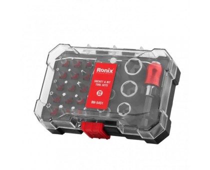 Набір головок і насадок Ronix RH-5451 28 шт. Набір головок і насадок Ronix RH-5451 28 шт.