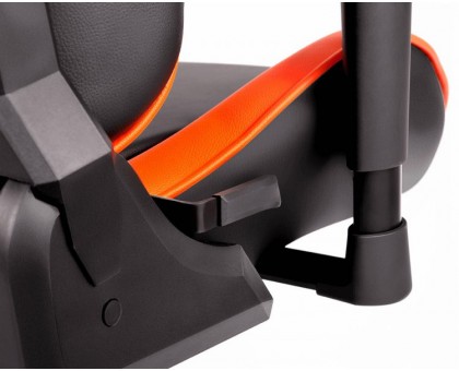 Крісло геймерське Cougar Armor Black/Orange, дихаюча екошкіра, сталевий каркас, чорний+оранжевий
