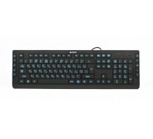 Клавіатура A4Tech KD-600L USB, чорна, з світлодіодним підсвічуванням символів