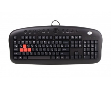 Клавіатура A4Tech KB-28-G-2 Multimedia, PS-2,чорна Game Master 12 гарячих клавіш Клавіатура A4Tech KB-28-G-2 Multimedia, PS-2,чорна Game Master 12 гарячих клавіш