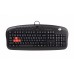 Клавіатура A4Tech KB-28-G-2 Multimedia, PS-2,чорна Game Master 12 гарячих клавіш