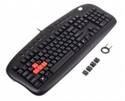Клавіатура A4Tech KB-28-G-2 Multimedia, PS-2,чорна Game Master 12 гарячих клавіш Клавіатура A4Tech KB-28-G-2 Multimedia, PS-2,чорна Game Master 12 гарячих клавіш