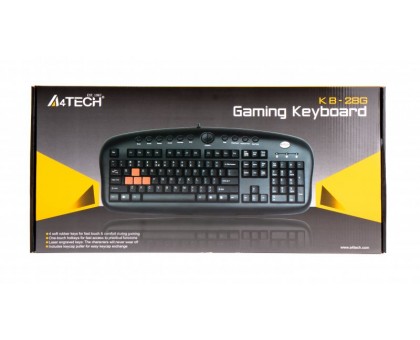 Клавіатура A4Tech KB-28-G-2 Multimedia, PS-2,чорна Game Master 12 гарячих клавіш Клавіатура A4Tech KB-28-G-2 Multimedia, PS-2,чорна Game Master 12 гарячих клавіш