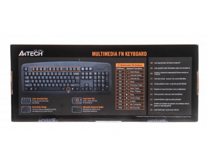 Клавіатура A4Tech KB-720 USB (Black), чорна