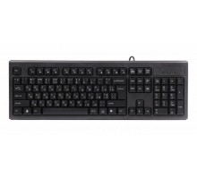 Клавіатура A4Tech KM-720-USB, чорна, Rus + Ukr, ergonomic