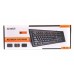 Клавіатура A4Tech KM-720-USB, чорна, Rus + Ukr, ergonomic