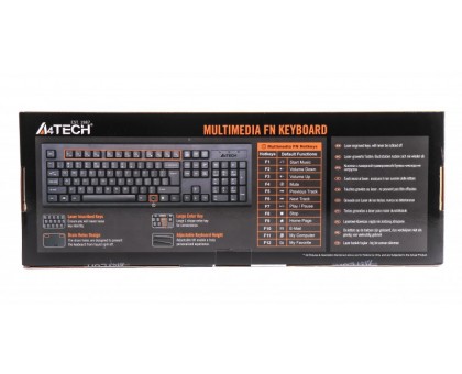 Клавіатура A4Tech KM-720-USB, чорна, Rus + Ukr, ergonomic Клавіатура A4Tech KM-720-USB, чорна, Rus + Ukr, ergonomic