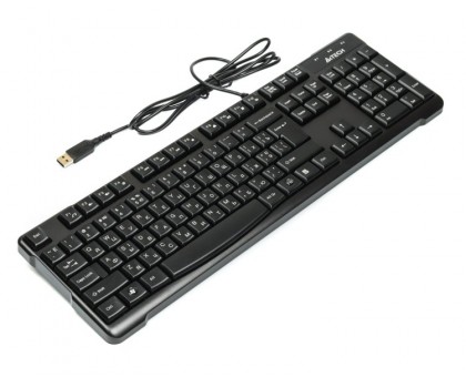 Клавіатура A4Tech KR-750 USB, чорна, 103 keys, Win.Vista x86 Comfort Rounded Edge keyboard