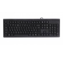 Клавіатура A4Tech KR-83 USB, чорна, 104клав, Великий Enter Comfort Rounded Edge keyboard X-slim