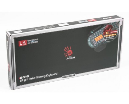 Ігрова клавіатура A4Tech Bloody B318, чорна, підсвічування клавіш, USB Ігрова клавіатура A4Tech Bloody B318, чорна, підсвічування клавіш, USB