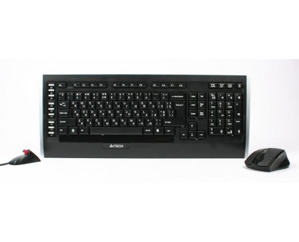 Комплект бездротовий A4Tech V-Track 9300F (GR-152+G9-730FX), клавіатура+миша 2.4GHz, чорний, USB-ресівер, радіус роботи до 15м. Комплект бездротовий A4Tech V-Track 9300F (GR-152+G9-730FX), клавіатура+миша 2.4GHz, чорний, USB-ресівер, радіус роботи до 15м.