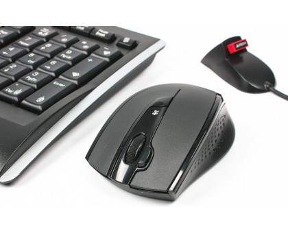 Комплект бездротовий A4Tech V-Track 9300F (GR-152+G9-730FX), клавіатура+миша 2.4GHz, чорний, USB-ресівер, радіус роботи до 15м. Комплект бездротовий A4Tech V-Track 9300F (GR-152+G9-730FX), клавіатура+миша 2.4GHz, чорний, USB-ресівер, радіус роботи до 15м.