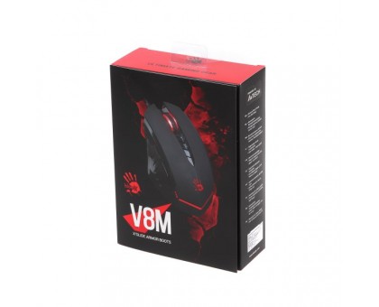 Миша ігрова A4-Tech Bloody V8M, чорна, з підсвічуванням, USB