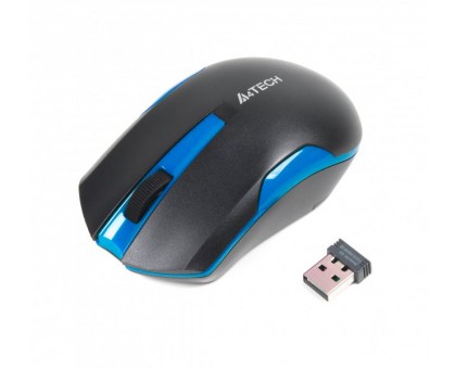 Миша A4Tech G3-200N (Black+Blue) USB V-Track , бездротова, 1000dpi, чорна+ блакитний Миша A4Tech G3-200N (Black+Blue) USB V-Track , бездротова, 1000dpi, чорна+ блакитний