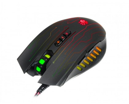Миша ігрова A4-Tech Bloody Q81, чорна, з підсвічуванням Circuit, USB Миша ігрова A4-Tech Bloody Q81, чорна, з підсвічуванням Circuit, USB