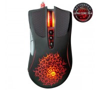 Миша ігрова A4-Tech Bloody A90A (Black), активоване ПЗ Bloody 6, оптична 4000 CPI, металеві ніжки, чорна