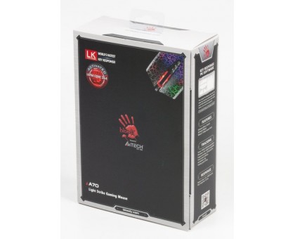 Миша ігрова A4-Tech Bloody A70A (Black) Activated, Blazing Gaming, 6200 CPI, металеві ніжки, чорна Миша ігрова A4-Tech Bloody A70A (Black) Activated, Blazing Gaming, 6200 CPI, металеві ніжки, чорна