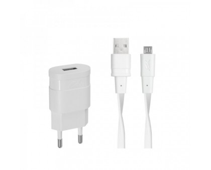 Мережевий зарядний пристрій RivaCase VA4111 WD1 (White) , 1USB, кабель micro USB, білого кольору Мережевий зарядний пристрій RivaCase VA4111 WD1 (White) , 1USB, кабель micro USB, білого кольору