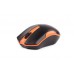 Миша A4Tech G3-200N (Black+Orange) USB V-Track , бездротова, 1000dpi, чорна+ помаранчевий