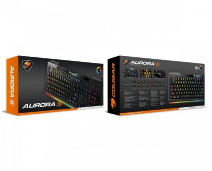Клавіатура ігрова Cougar Aurora, з RGB підсвічуванням, USB Клавіатура ігрова Cougar Aurora, з RGB підсвічуванням, USB