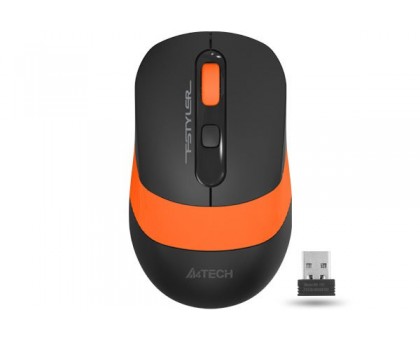 Миша бездротова A4Tech FG10 (Orange) Fstyler, USB, 2000 dpi, колір чорний+помаранчевий Миша бездротова A4Tech FG10 (Orange) Fstyler, USB, 2000 dpi, колір чорний+помаранчевий