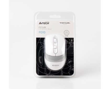 Миша бездротова A4Tech Fstyler FG10 (White), USB, колір білий Миша бездротова A4Tech Fstyler FG10 (White), USB, колір білий