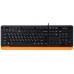 Клавіатура A4Tech Fstyler FK10 (Orange) , USB, чорний+ помаранчевий