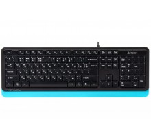 Клавіатура A4Tech Fstyler FK10 (Blue) , USB, чорний+ блакитний