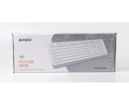 Клавіатура A4Tech FK10 (White) Fstyler Sleek Media Comfort, USB, біла Клавіатура A4Tech FK10 (White) Fstyler Sleek Media Comfort, USB, біла