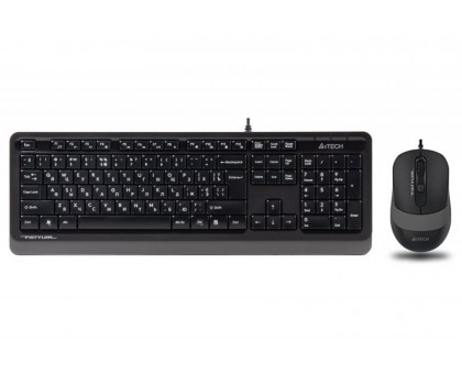 Комплект клавіатура+мишка A4Tech F1010 (Grey) Fstyler, дротовий, USB, чорний+сірий колір Комплект клавіатура+мишка A4Tech F1010 (Grey) Fstyler, дротовий, USB, чорний+сірий колір
