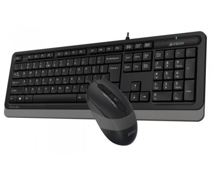 Комплект клавіатура+мишка A4Tech F1010 (Grey) Fstyler, дротовий, USB, чорний+сірий колір Комплект клавіатура+мишка A4Tech F1010 (Grey) Fstyler, дротовий, USB, чорний+сірий колір