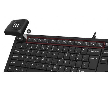 Комплект клавіатура+мишка A4Tech F1010 (Orange) Fstyler, дротовий, USB, чорний+помаранчевий колір Комплект клавіатура+мишка A4Tech F1010 (Orange) Fstyler, дротовий, USB, чорний+помаранчевий колір