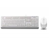 Комплект клавіатура+мишка A4Tech F1010 (White) Fstyler, дротовий, USB, білий колір