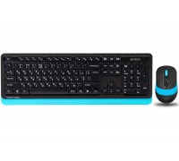 Комплект клавіатура+мишка A4Tech FG1010 (Blue) Fstyler,  бездротовий, USB, чорний+блакитний