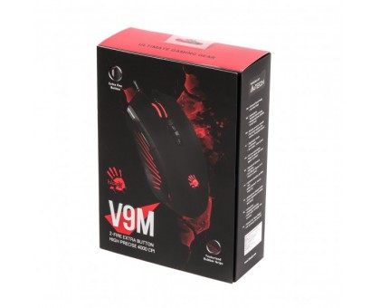 Миша A4-Tech Bloody V9M (Black) ігрова, 4000 dpi, USB, Extra Fire Button, з підсвічуванням, чорна Миша A4-Tech Bloody V9M (Black) ігрова, 4000 dpi, USB, Extra Fire Button, з підсвічуванням, чорна