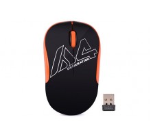 Миша A4Tech G3-300N USB V-Track  , бездротова, 1000dpi, чорний + помаранчевий